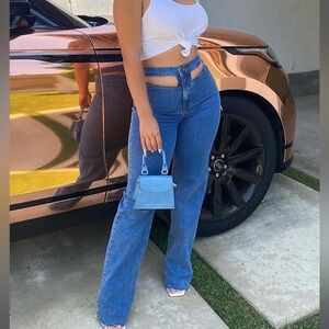 Just Listen Cut Out Jeans